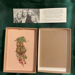 Vintage Kirk’s Folly Tropical Cats Brooch